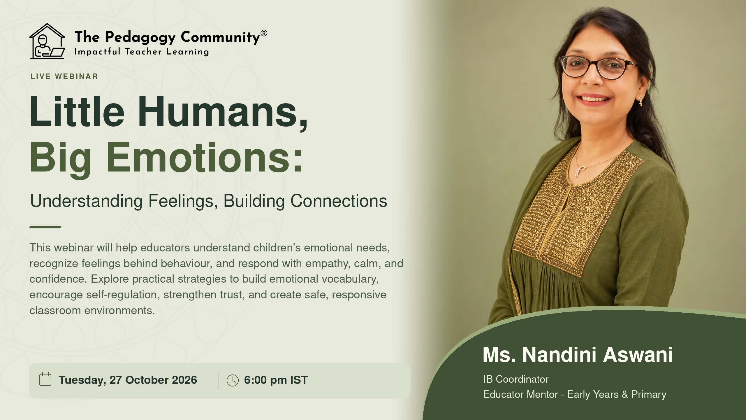 Little Humans, Big Emotions: Understanding Feelings, Building Connections